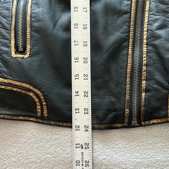 Rue 21 | Womens Black Faux Leather Biker Jacket - Size XL - Picture 8 of 11